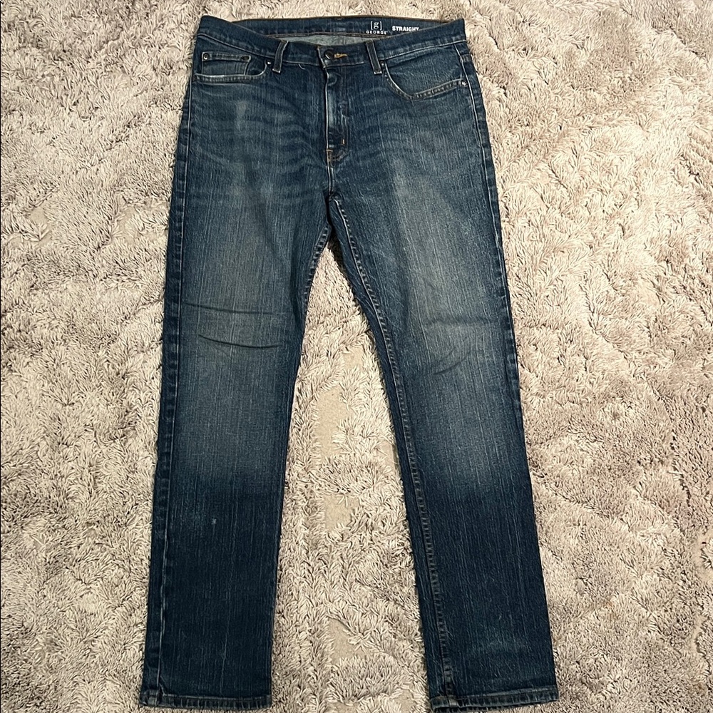 George Men's Dark Blue Slim Jeans